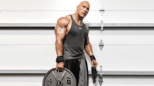Dwayne Johnson, Bodybuilder, Workout, Weight training, WWE Wrestler, WWE Superstars, 4K wallpaper