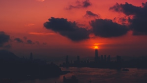 Clouds, City, Skyline, Photography, 4K wallpaper