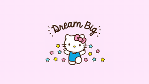Inspirational quotes, Hello Kitty background, Pink background, Sanrio, 4K wallpaper