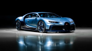Bugatti Chiron Profilee, Sports cars, Dark background, 4K wallpaper