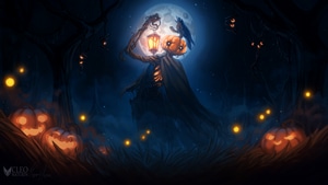 Halloween, Celebrations, Holidays, Digital Art, Deviantart, 4K wallpaper