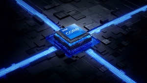 Intel processor, Futuristic, 3D background, Dark background, 4K wallpaper