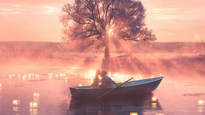 Love, Couple, Boat, Photography, 4K wallpaper