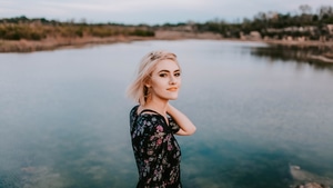 Girls, Lake, Photography, 4K wallpaper