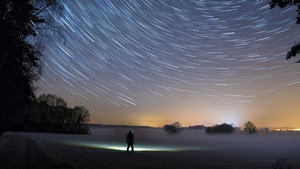 Star Trail, Sky, Photography, 4K wallpaper