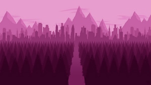 Minimalist, Minimalism, City, Forest, Artist, Artwork, Digital Art, Deviantart, 4K wallpaper