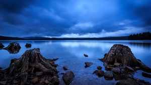 Timothy Lake, Oregon, Cloudy Sky, Rainy Weather, Lake, Landscape, Scenic, Morning, 4K wallpaper