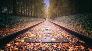 Railroad, Track, Nature, Photography, , 4K wallpaper