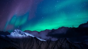 Northern Lights, Aurora, Nature, Sky, Stars, 4K wallpaper