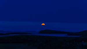 Sunset, Nature, Blue, 4K wallpaper