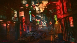 Artist, Artwork, Digital Art, Cyberpunk, Science Fiction, Lamborghini, 4K wallpaper