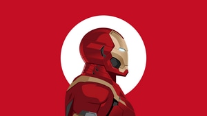 Iron Man, Minimalism, Minimalist, Superheroes, Digital Art, Artist, 4K wallpaper