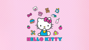 Hello Kitty, Pink background, Sanrio, 4K wallpaper