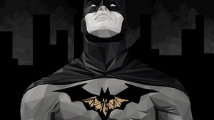 Batman, Artwork, Digital Art, Superheroes, Monochrome, 4K wallpaper
