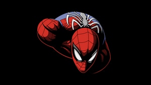 Spiderman, Oled, Dark, Red, Superheroes, 4K wallpaper