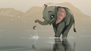 Elephant, Fish, Artist, Artwork, Digital Art, Illustration, Behance, 4K wallpaper
