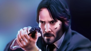 Keanu Reeves, John Wick, Artwork, Digital Art, Deviantart, Artist, 4K wallpaper
