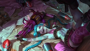 Jinx, League of Legends, 4K wallpaper