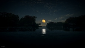 River, Dark, Nature, 4K wallpaper