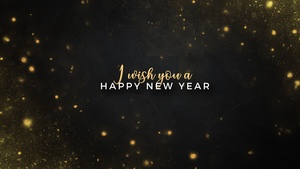Happy New Year, Dark background, New Year wishes, New year greetings, January, 4K wallpaper