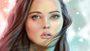 Katherine Langford, Celebrities, Portrait, Deviantart, 4K wallpaper