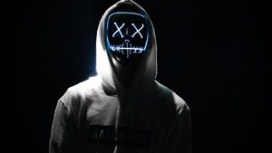 Mask, Silhouette, Photography, Hoodie, 4K wallpaper