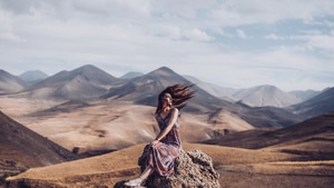 Girls, Photography, Rock, 4K wallpaper
