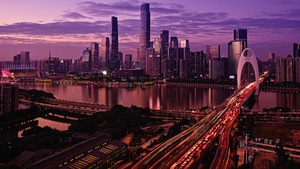 China, World, Buildings, City, Night, Traffic, Bridge, 4K wallpaper