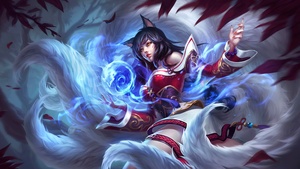 Ahri, League of Legends, 4K wallpaper