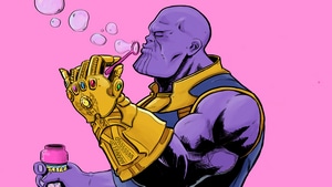 Thanos, Superheroes, Bubbles, Artist, Supervillain, Behance, Funny, 4K wallpaper