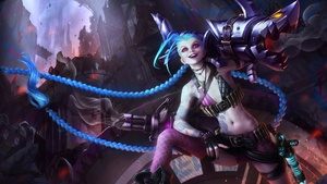 Jinx, Artwork, League of Legends, 4K wallpaper
