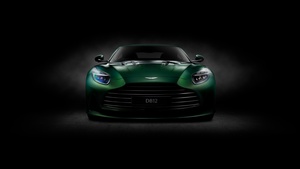 Aston Martin DB12, Dark background, Sports cars, 4K wallpaper