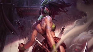 Akali, Artwork, League of Legends, 4K wallpaper