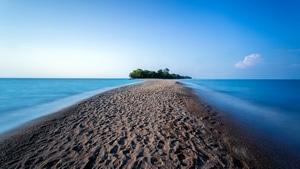 Island, Landscape, Lake, Long Exposure, Island, 4K wallpaper