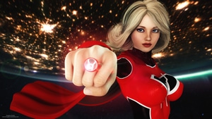 Supergirl, Lantern, Superheroes, Deviantart, Artwork, Artist, 4K wallpaper