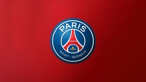 Paris Saint-Germain, Red background, Football club, 4K wallpaper
