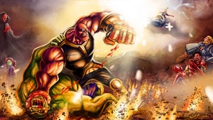 Thanos, Hulk, Behance, Artwork, Artist, Superheroes, 4K wallpaper