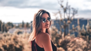 Girls, Model, Sunglasses, 4K wallpaper