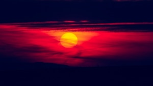 Sunset, Evening, Nature, 4K wallpaper