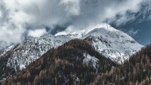 Mountains, Nature, Snow, 4K wallpaper