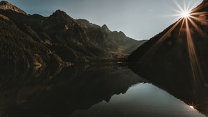 Mountains, Landscape, Lake, Reflection, Nature, 4K wallpaper