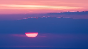 Sunset, Sun, Clouds, Nature, 4K wallpaper