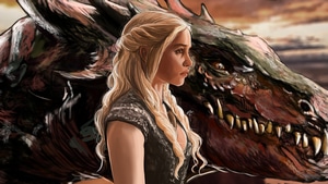 Daenerys Targaryen, Dragon, Artwork, Artist, Digital Art, 4K wallpaper