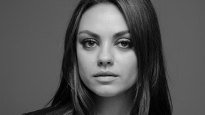 Mila Kunis, Celebrities, Girls, Monochrome, Black And White, 4K wallpaper