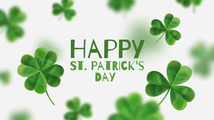 Irish, St. Patricks Day, Illustration, Shamrock, Clover, Green leaves, Four-leaf clovers, 4K wallpaper