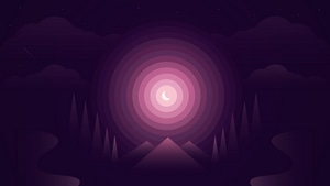 Landscape, Dreamy, Moon, Minimalist, Minimalism, Artist, Artwork, Digital Art, 4K wallpaper