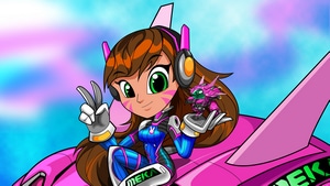 Dva Overwatch, Overwatch, Games, Artist, Digital Art, Behance, 4K wallpaper
