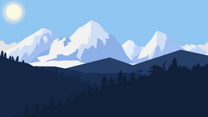 Winter, Snow, Landscape, Minimalism, Minimalist, Artist, Artwork, Digital Art, Deviantart, , 4K wallpaper