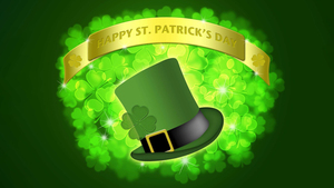St. Patricks Day, Leprechaun cap, Green background, Irish, 4K wallpaper