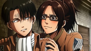 Levi Ackerman, Hange Zoe, Attack on Titan, 4K wallpaper